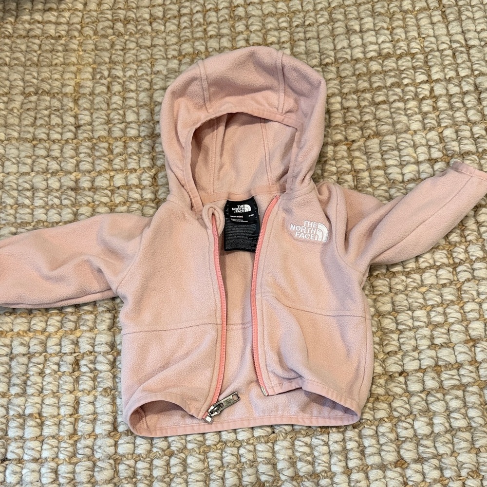 The North Face Light Pink Baby Fleece Hoodie